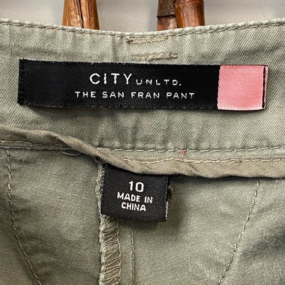Sage Green Cargo Capris/10 - Picture 14 of 16